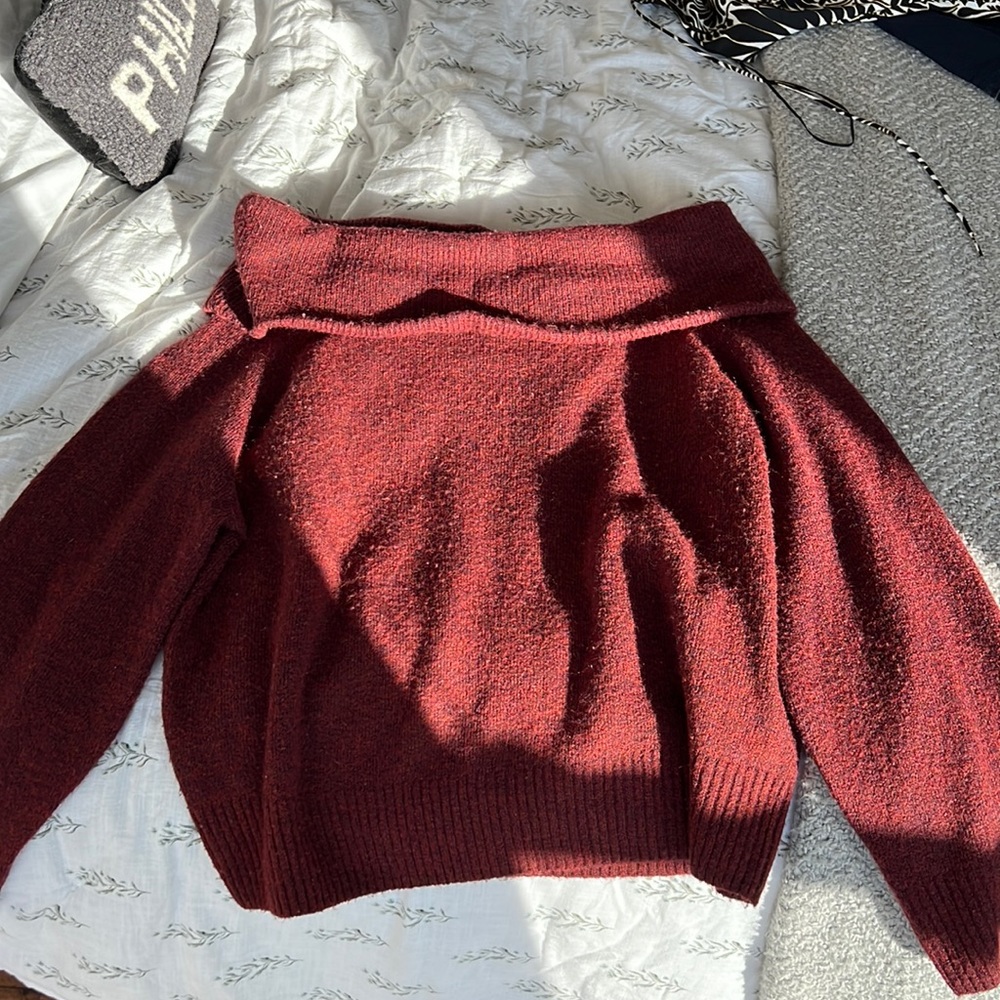 H&M chunky knit off shoulder sweater